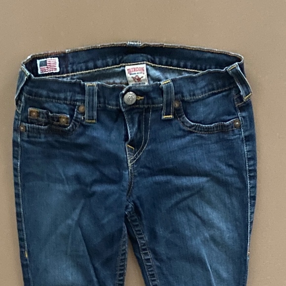 True Religion Casey Jeans Sz 28 Low Rise Skinny Denim Jeans - Picture 8 of 11